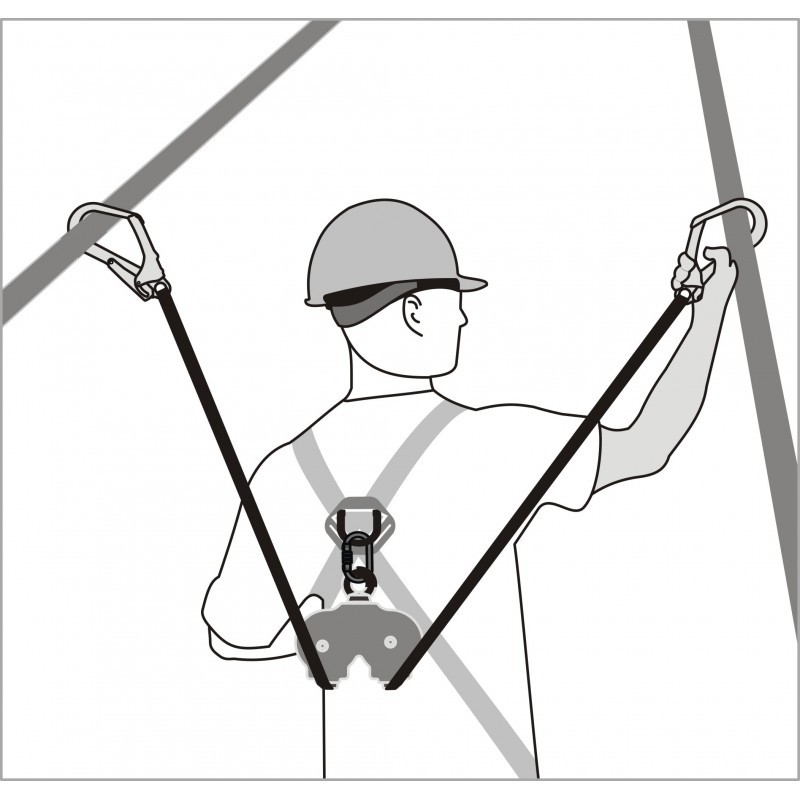 Casing Webbing Kratos Olympe, Double Aluminium Casing with Webbing Lanyards - Felix Safety